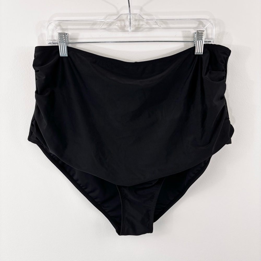 NWT Meet Curve high waisted plus size black bikini bottoms